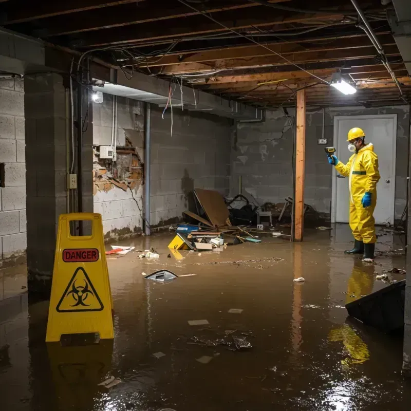 Flooded Basement Electrical Hazard in Jayuya, PR Property